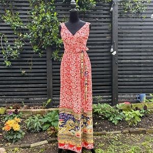Vintage 70s Goddess Maxi Dress  4-6